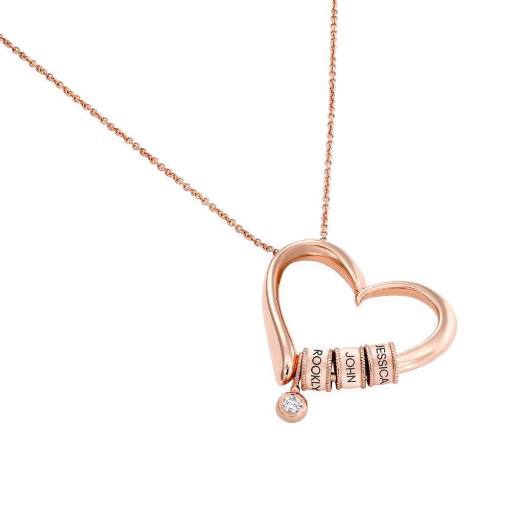 Last Minute Pack "Charming Heart Necklace in Rose Gold Vermeil with 0.10CT Diamond"-3 Last Minute Pack "Charming Heart Necklace in Rose Gold Vermeil with 0.10CT Diamond"-3 product photo