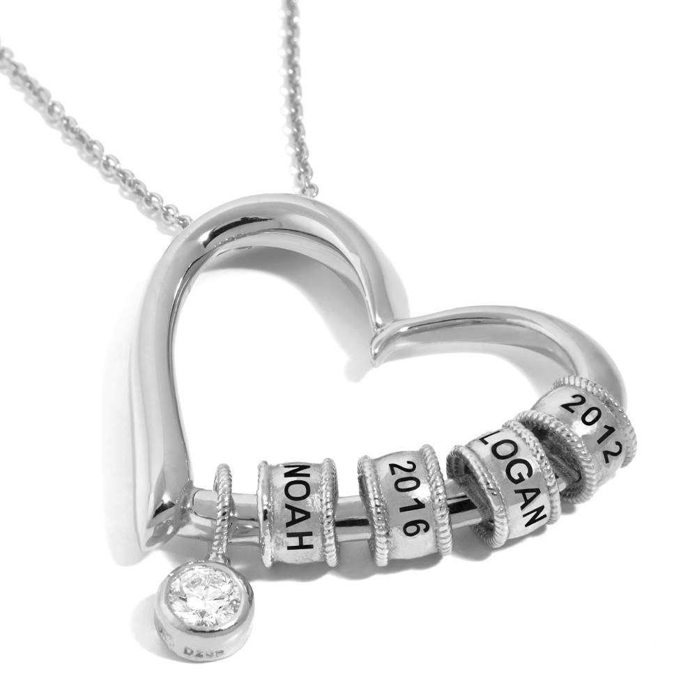 Last Minute Pack "Charming Heart Necklace in Sterling Silver with 0.25CT Diamond"-3 Last Minute Pack "Charming Heart Necklace in Sterling Silver with 0.25CT Diamond"-3 product photo
