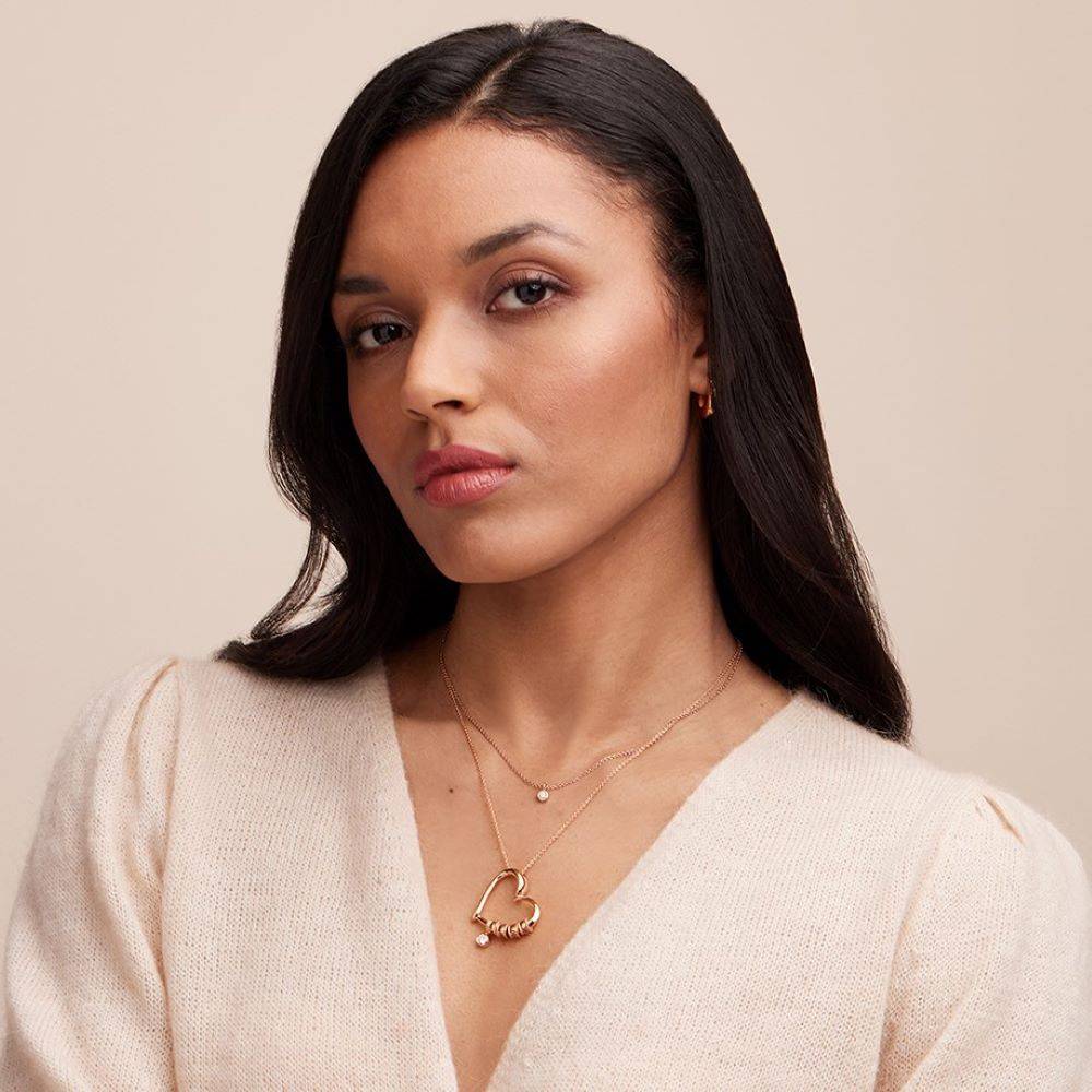 Last Minute Pack "Charming Heart Necklace in Rose Gold Plating with 0.25CT Diamond"-6 Last Minute Pack "Charming Heart Necklace in Rose Gold Plating with 0.25CT Diamond"-6 product photo