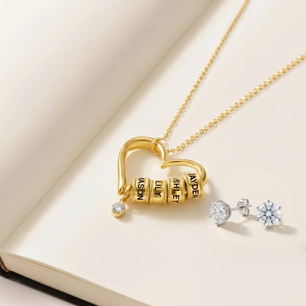 Last Minute Pack "Charming Heart Necklace in Gold Vermeil with 0.25CT Diamond"-6 Last Minute Pack "Charming Heart Necklace in Gold Vermeil with 0.25CT Diamond"-6 product photo