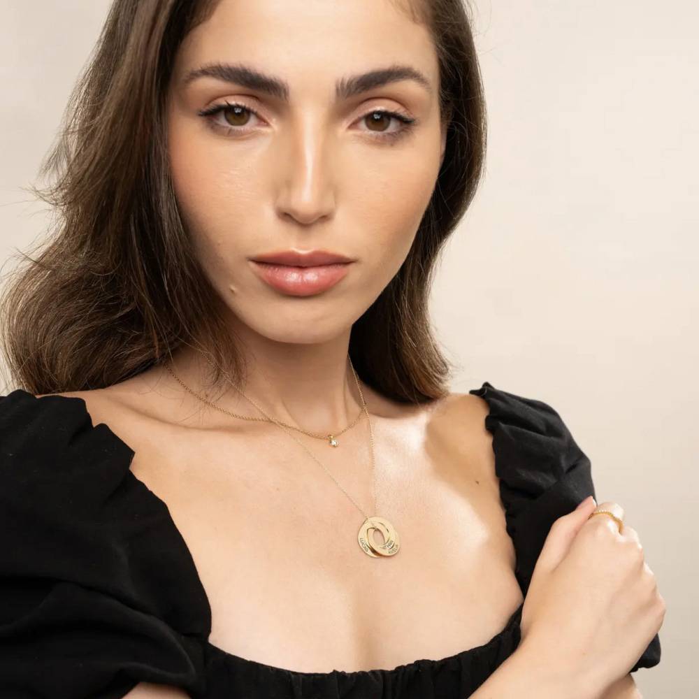 Last Minute Pack "Russian Ring Necklace in 14K Solid Yellow Gold"-5 Last Minute Pack "Russian Ring Necklace in 14K Solid Yellow Gold"-5 product photo