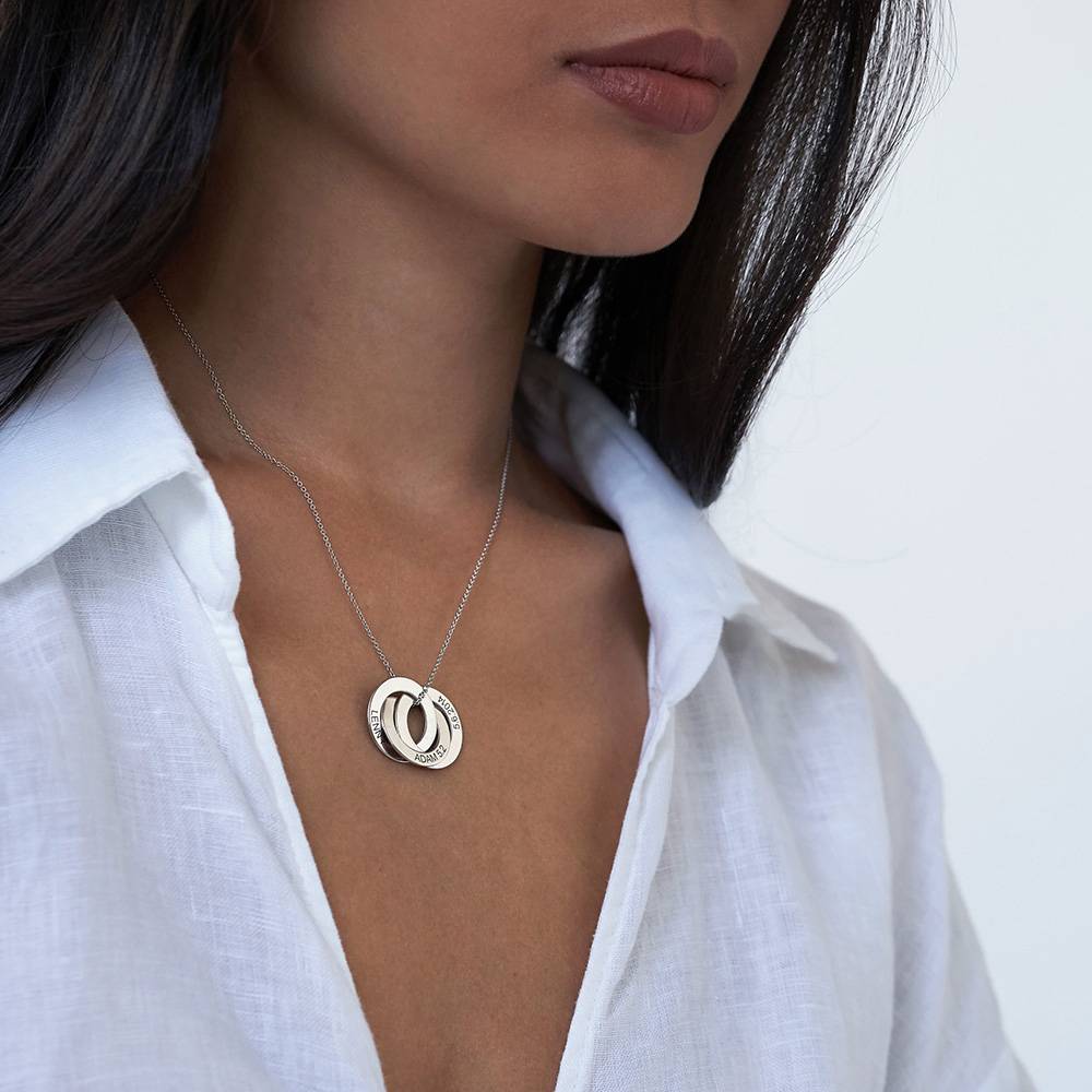 Last Minute Pack "Russian Ring Necklace in 10K Solid White Gold"-5 product photo