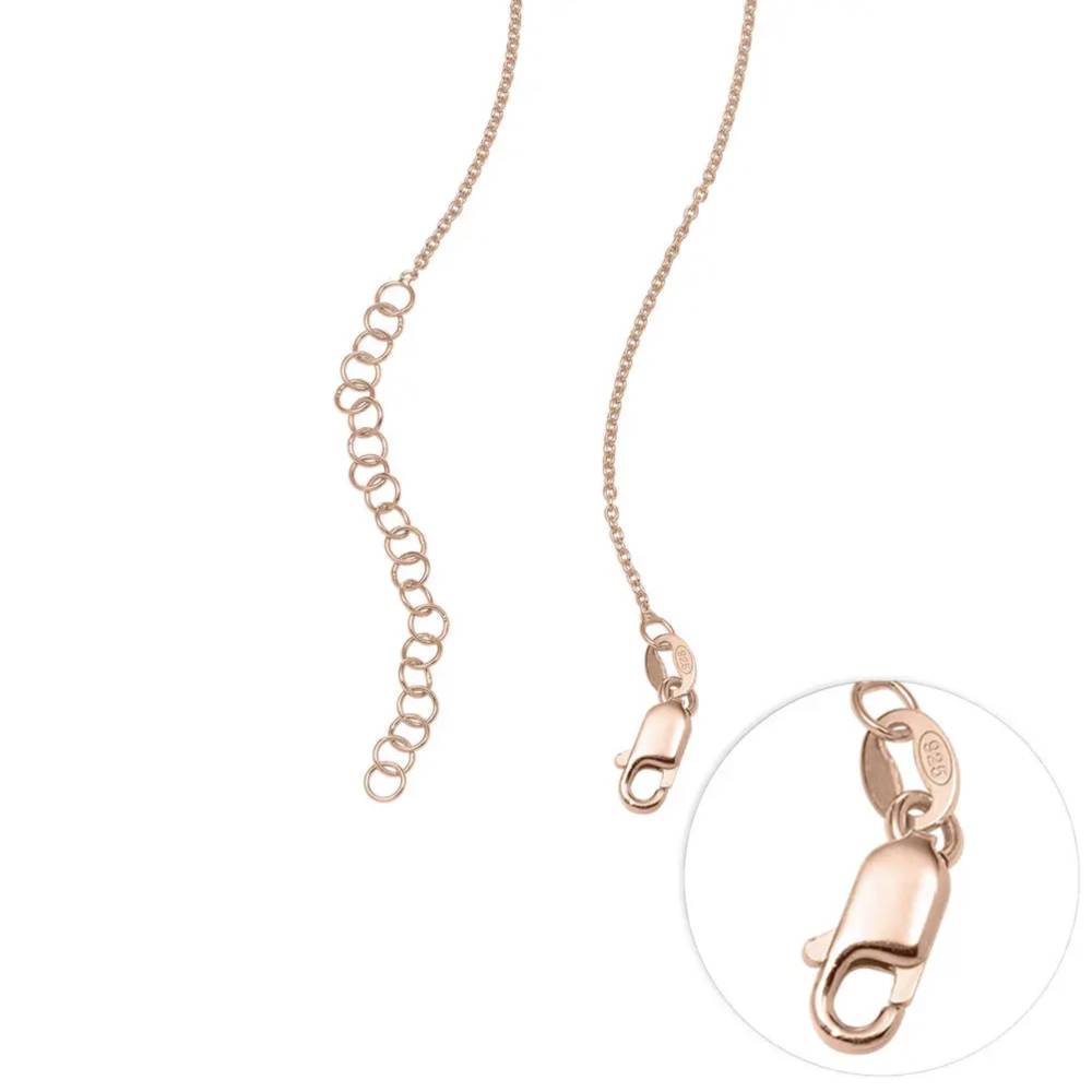 Last Minute Pack "Russian Ring Necklace with 4 Rings in Rose Gold Plating"-3 product photo