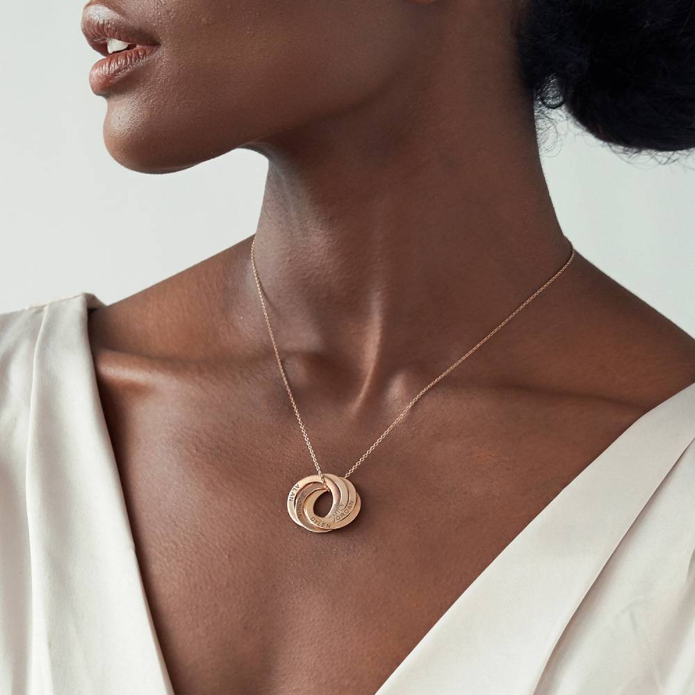 Last Minute Pack "Russian Ring Necklace with 5 Rings in Rose Gold Plating"-2 Last Minute Pack "Russian Ring Necklace with 5 Rings in Rose Gold Plating"-2 product photo
