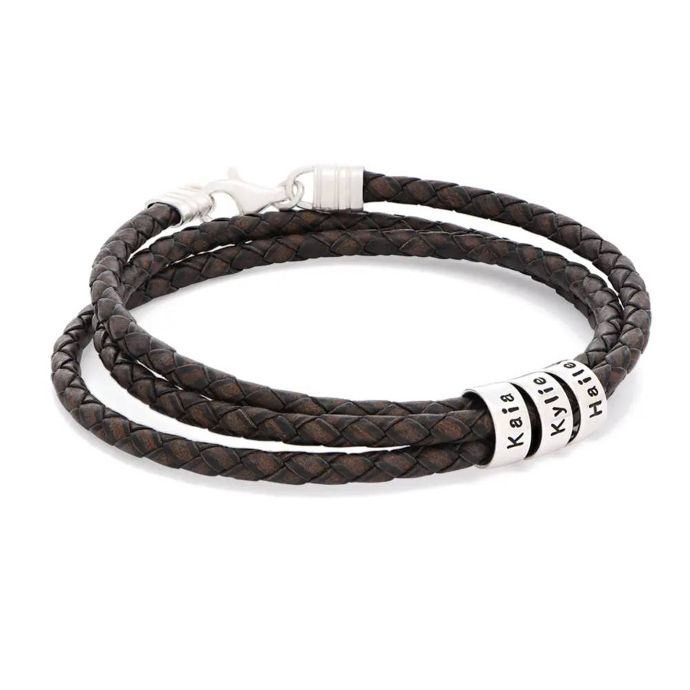 Last Minute Pack "Navigator Leather Bracelet in Sterling Silver"-4 Last Minute Pack "Navigator Leather Bracelet in Sterling Silver"-4 product photo