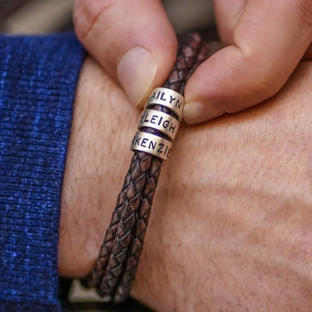 Last Minute Pack "Navigator Leather Bracelet in Sterling Silver"-2 Last Minute Pack "Navigator Leather Bracelet in Sterling Silver"-2 product photo