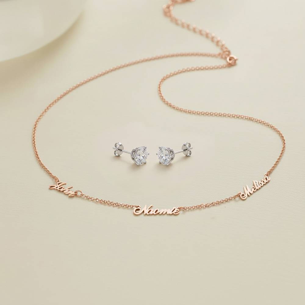 Last Minute Pack "Heritage Multiple Name Necklace in Rose Gold Plating"-5 Last Minute Pack "Heritage Multiple Name Necklace in Rose Gold Plating"-5 product photo