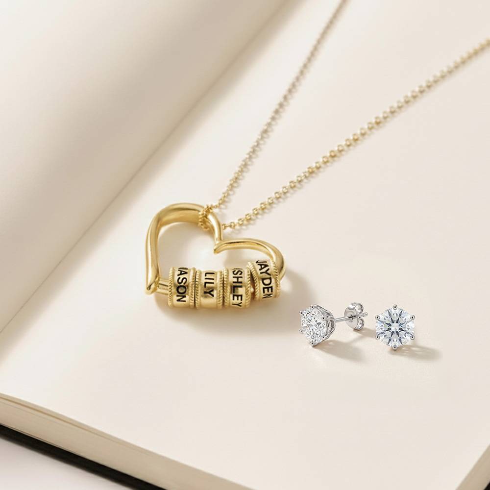 Last Minute Pack "Charming Heart Necklace in Gold Plating"-5 product photo
