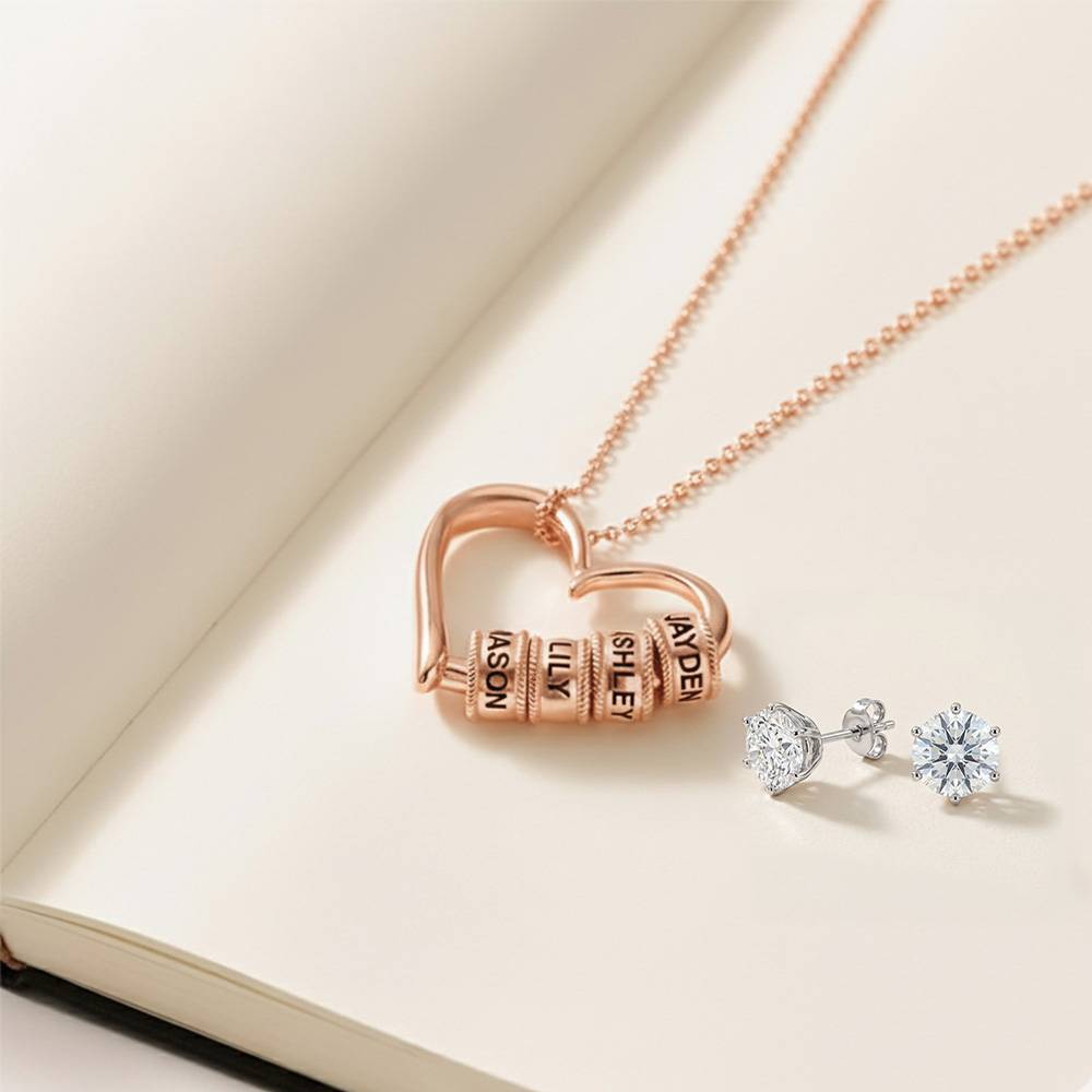 Last Minute Pack "Charming Heart Necklace Rose Gold Plating"-5 Last Minute Pack "Charming Heart Necklace Rose Gold Plating"-5 product photo