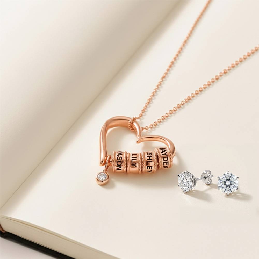 Last Minute Pack "Charming Heart Necklace in Rose Gold Plating with 0.25CT Diamond"-6 Last Minute Pack "Charming Heart Necklace in Rose Gold Plating with 0.25CT Diamond"-6 product photo