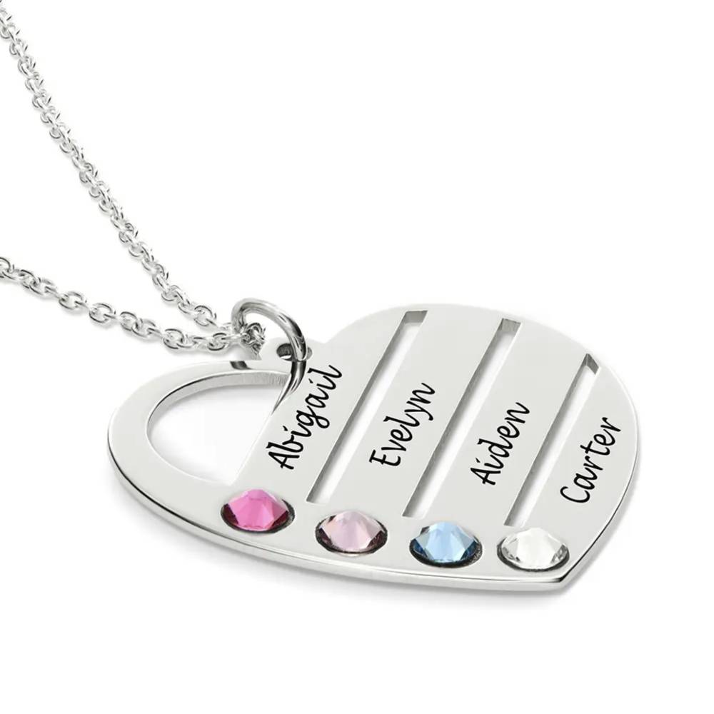 Last Minute Pack "Terry Birthstone Heart Necklace in Sterling Silver"-5 Last Minute Pack "Terry Birthstone Heart Necklace in Sterling Silver"-5 product photo