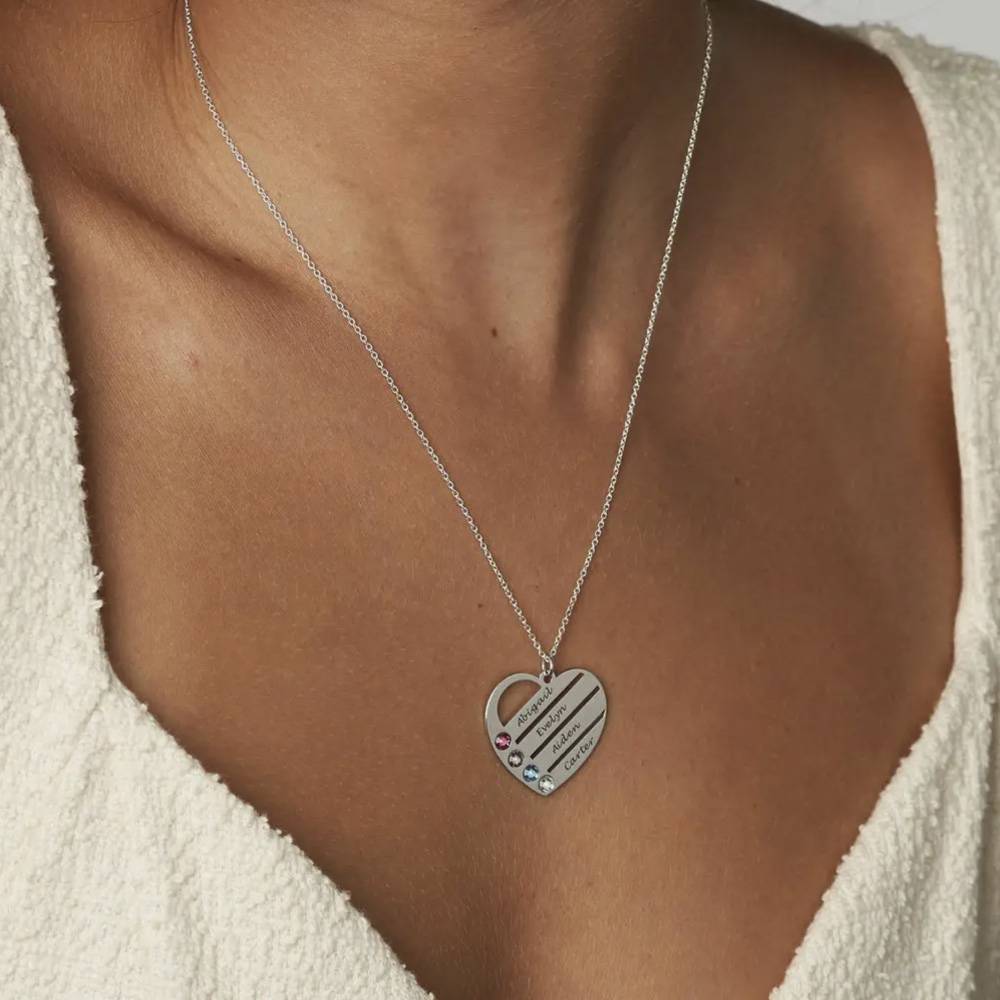 Last Minute Pack "Terry Birthstone Heart Necklace in Sterling Silver"-2 Last Minute Pack "Terry Birthstone Heart Necklace in Sterling Silver"-2 product photo