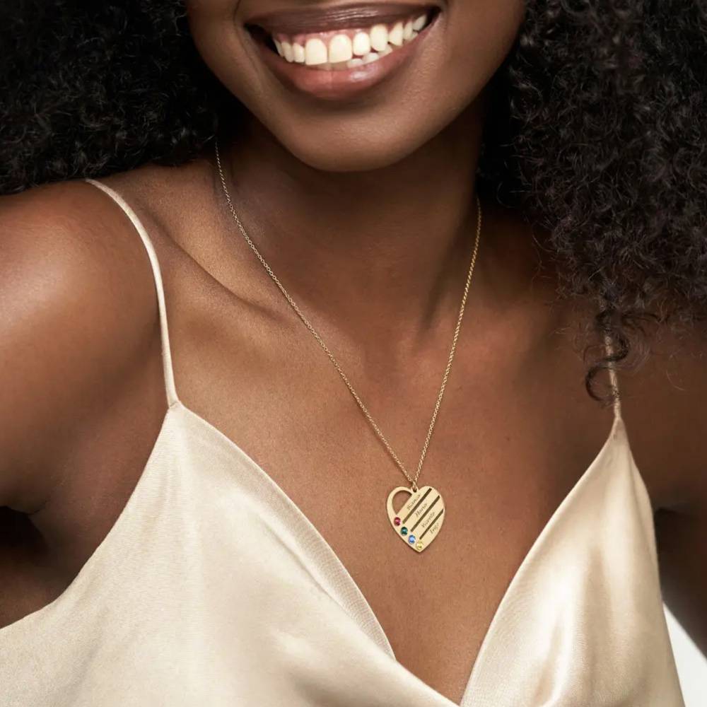 Last Minute Pack "Terry Birthstone Heart Necklace in Gold Vermeil"-3 Last Minute Pack "Terry Birthstone Heart Necklace in Gold Vermeil"-3 product photo