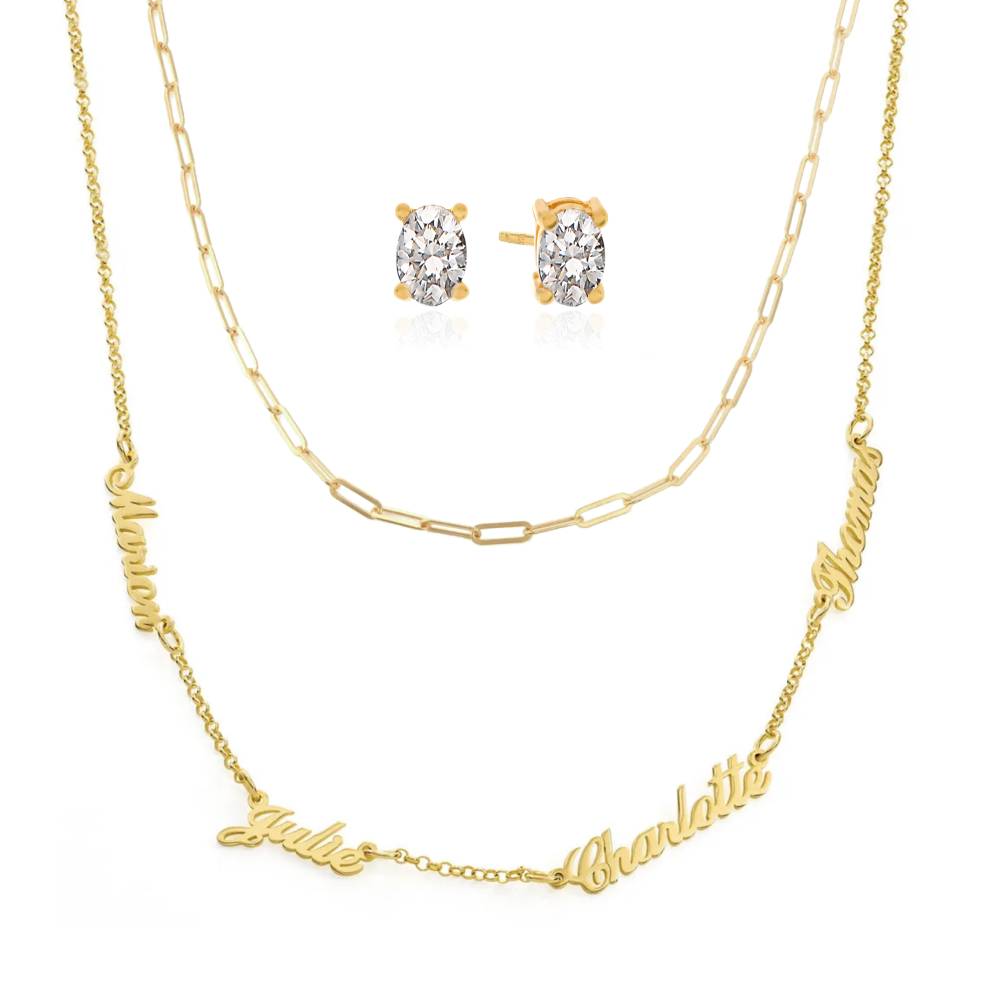 Last Minute Pack "Heritage Multiple Name Necklace in Gold Plating"-2 product photo