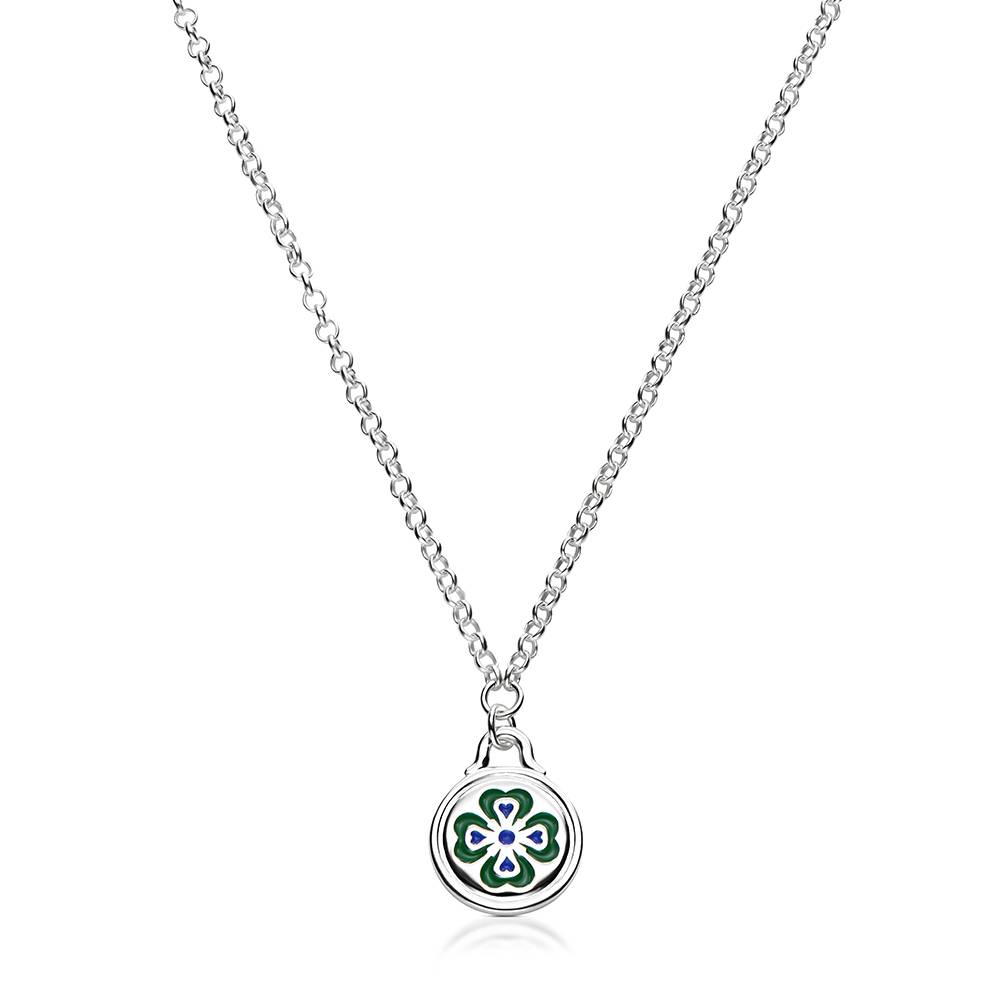 Little Ray of Sunshine Charm Necklace in Silver-1 product photo