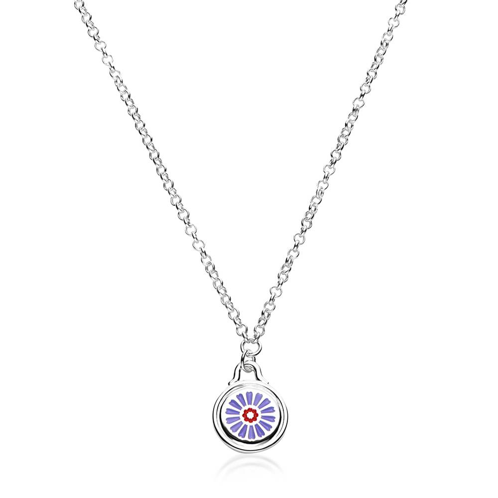 Little Ray of Sunshine Charm Necklace in Silver-2 product photo
