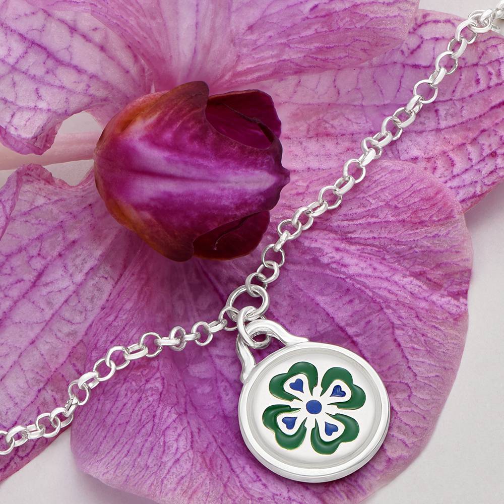 Little Ray of Sunshine Charm Necklace in Silver-4 product photo