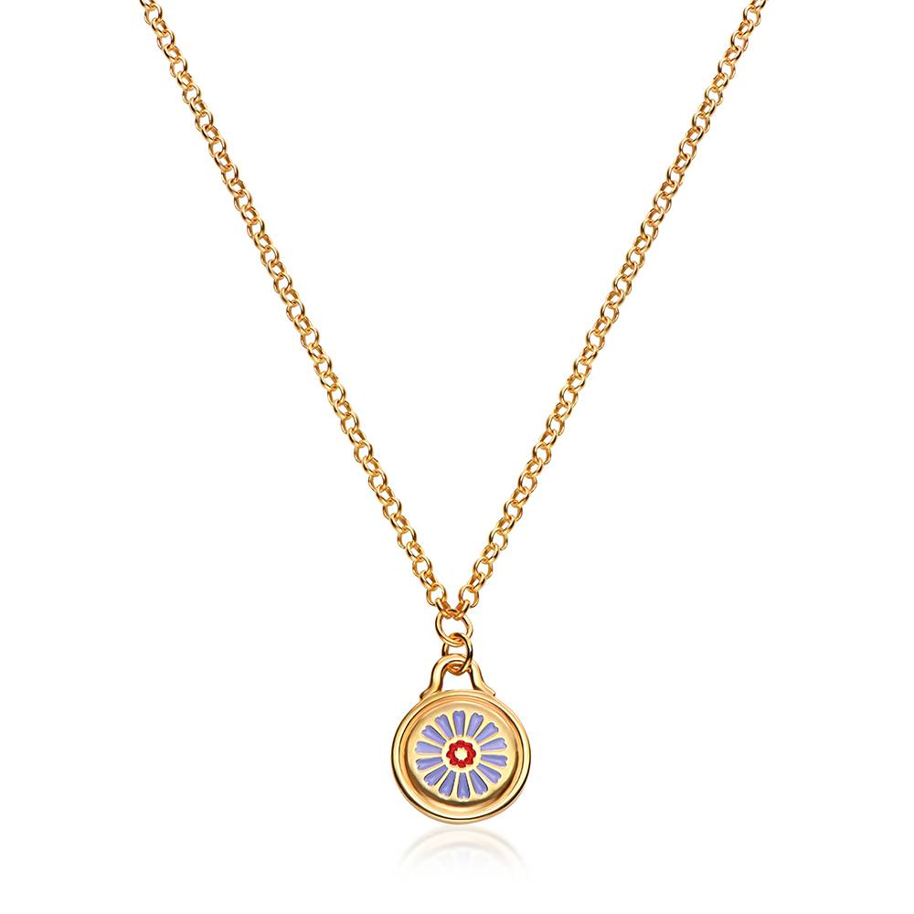Little Ray of Sunshine Charm Necklace in Gold Plating-1 product photo