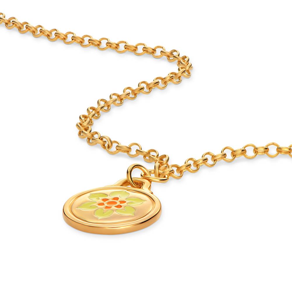 Little Ray of Sunshine Charm Necklace in Gold Plating-2 product photo