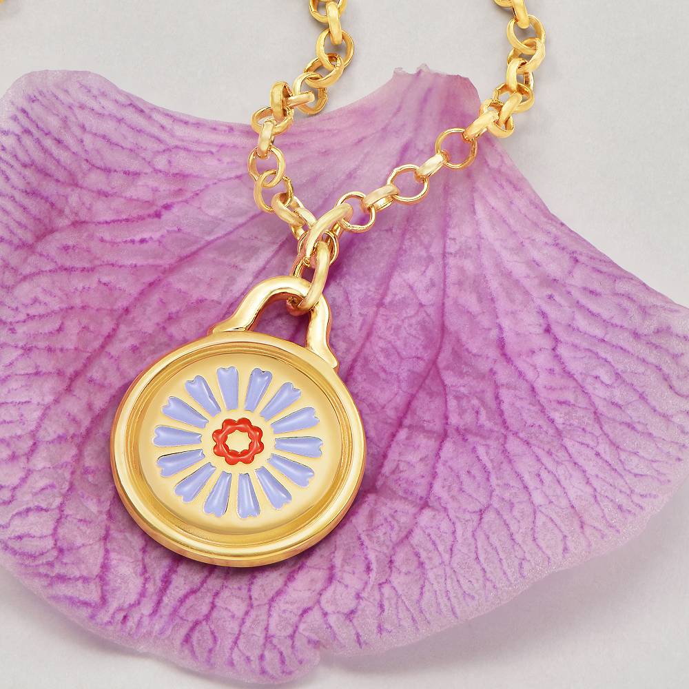 Little Ray of Sunshine Charm Necklace in Gold Plating-4 product photo