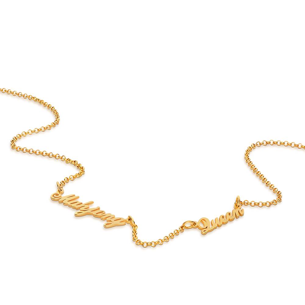 Mahjong Queen Name Necklace in Gold Plating-2 Mahjong Queen Name Necklace in Gold Plating-2 product photo