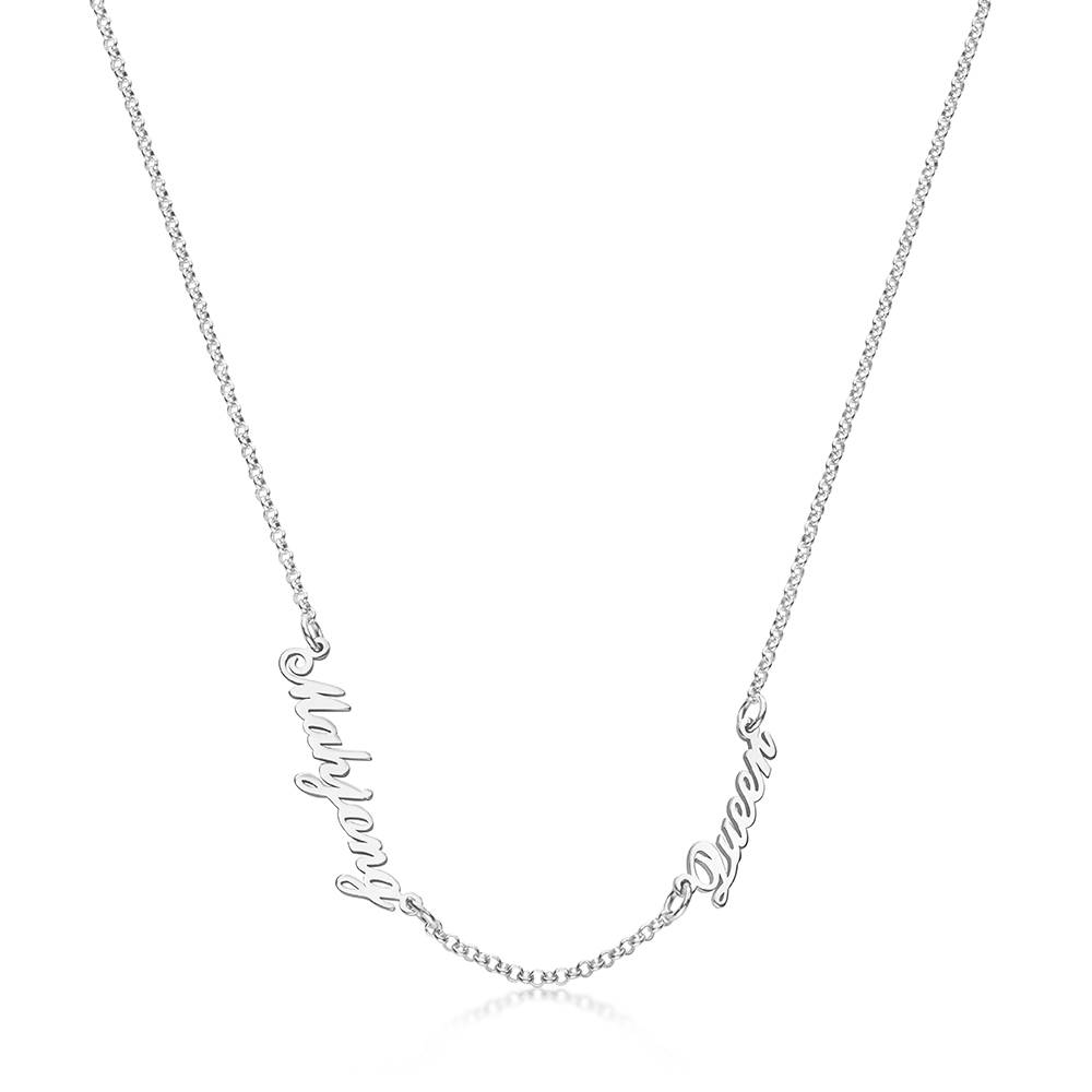 Mahjong Queen Name Necklace in Silver-1 Mahjong Queen Name Necklace in Silver-1 product photo