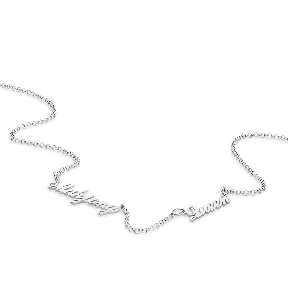Mahjong Queen Name Necklace in Silver-2 Mahjong Queen Name Necklace in Silver-2 product photo