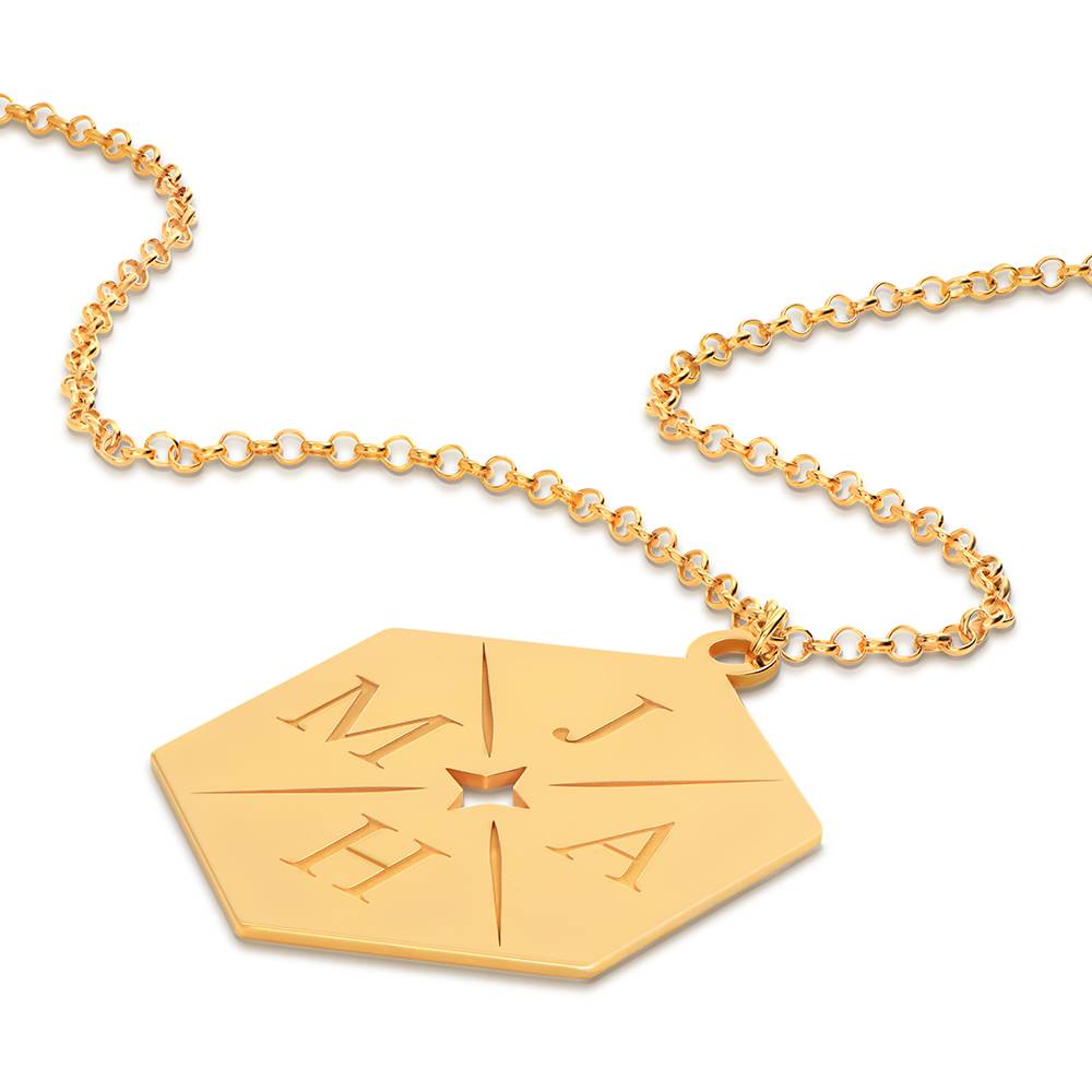 MAJH Initial Necklace in Gold Plating-2 product photo