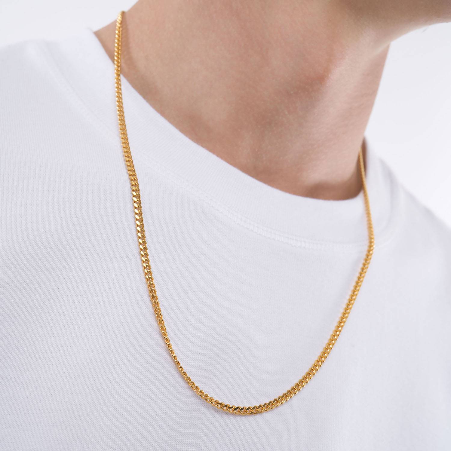 Miami Cuban Link Chain in 18K Gold Plating-3 product photo