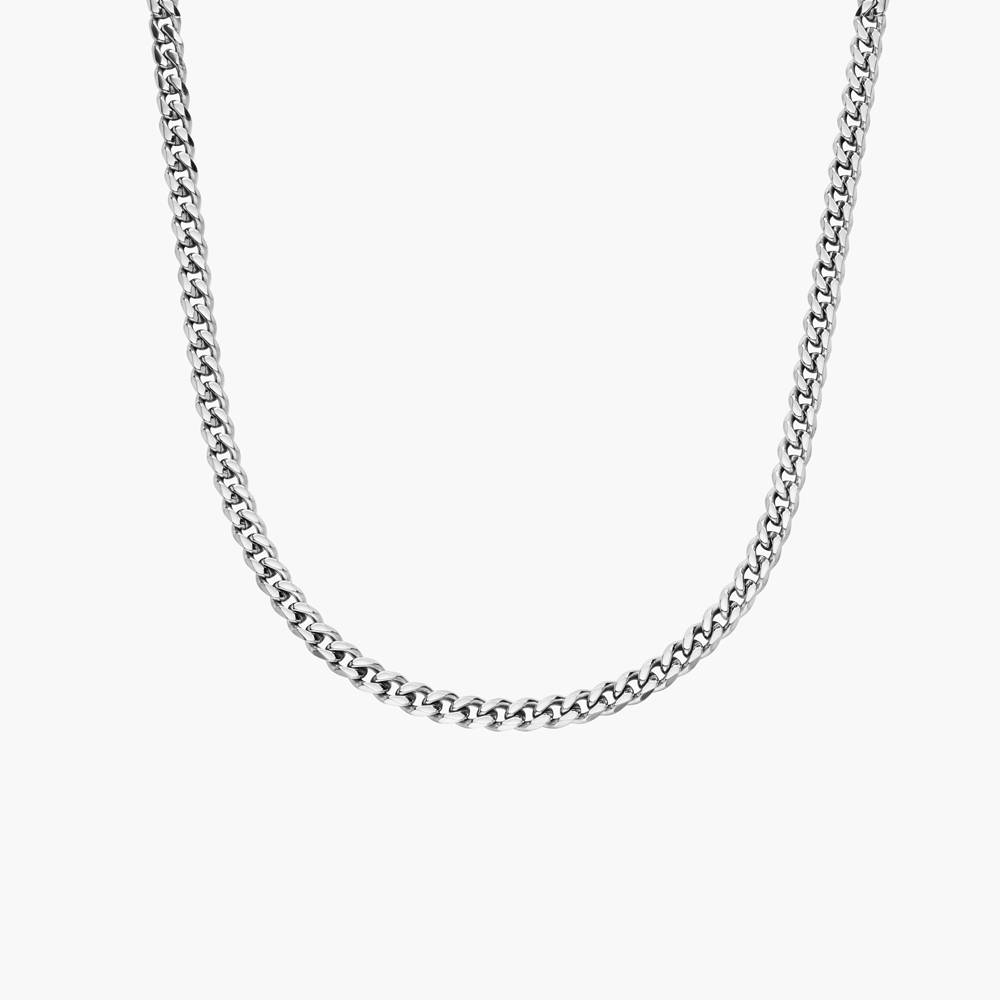 Miami Cuban Link Chain in Sterling Silver-4 product photo