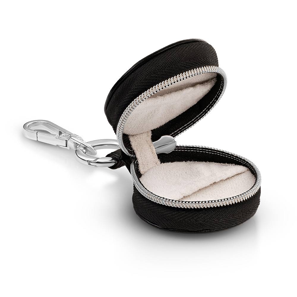 Mini Charm Jewelry Box in Black PU Leather Free Gift-3 product photo