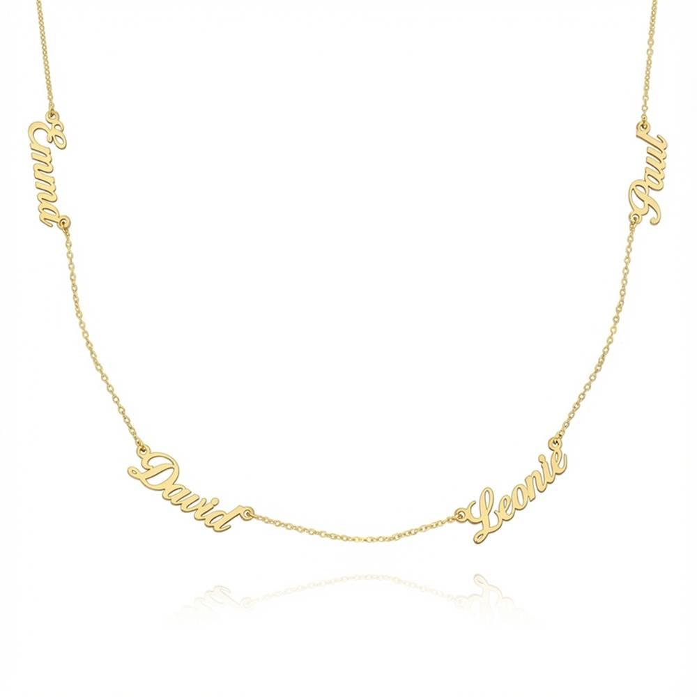 Heritage Multiple Name Necklace in Gold Vermeil-1 product photo