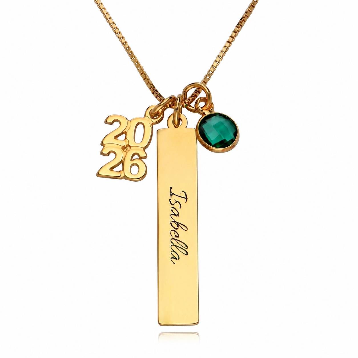 Graduation Charm Necklace in Gold Plating-4 product photo