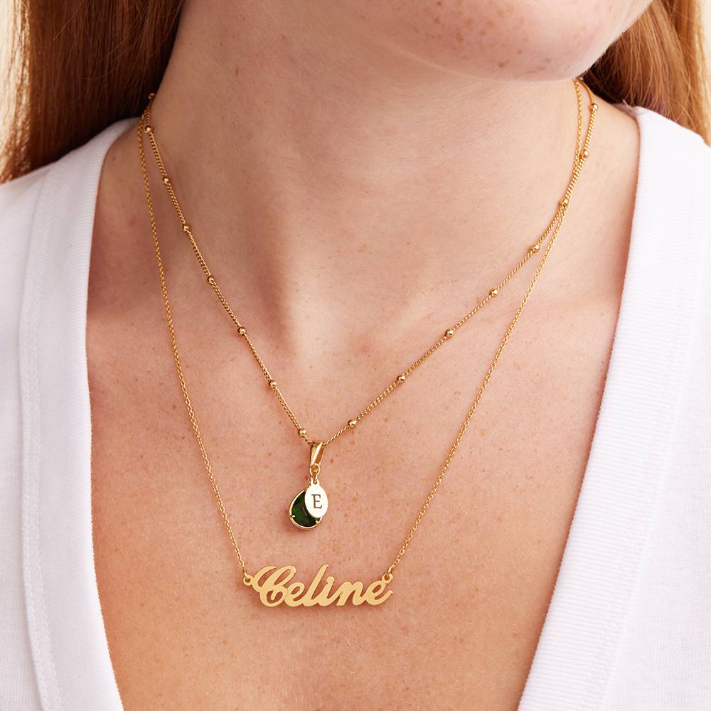 Classic Cocktail Name Necklace in Gold Plating-2 product photo