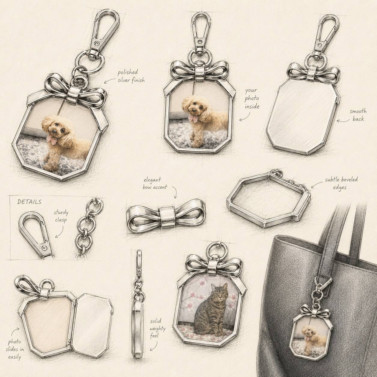 Picture Perfect Photo Bag Charm-5 Picture Perfect Photo Bag Charm-5 product photo