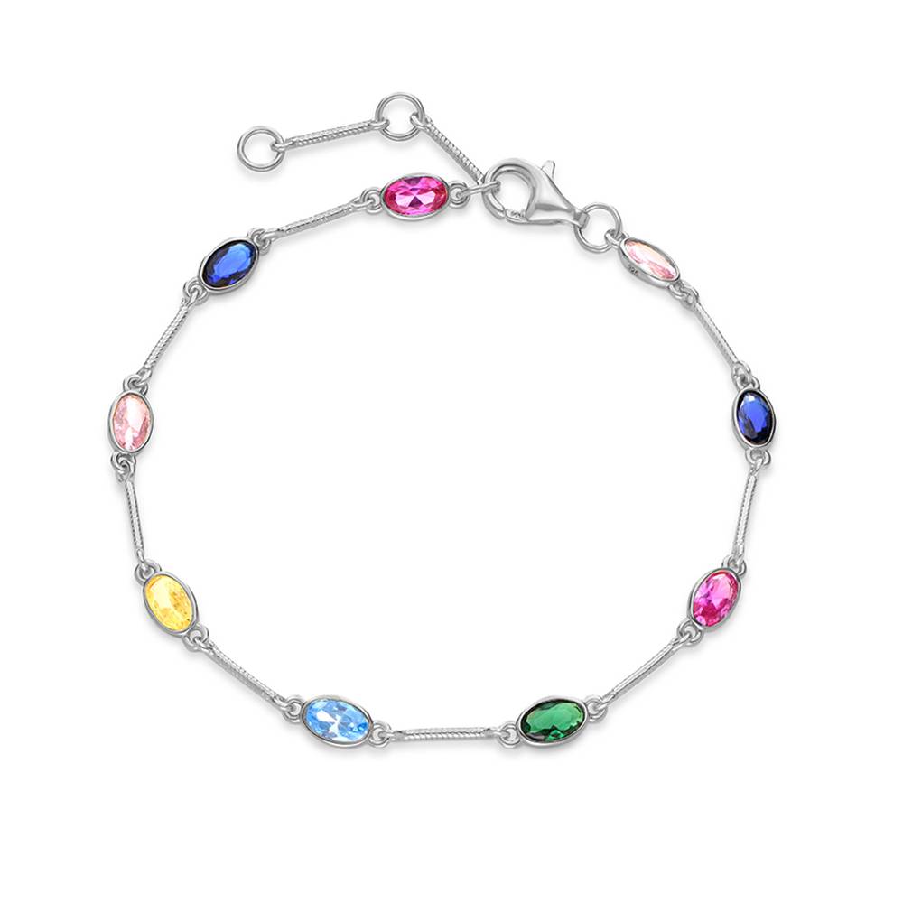 Prism Multi-Stone Bracelet in Silver-2 Prism Multi-Stone Bracelet in Silver-2 product photo