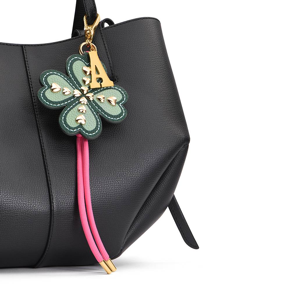 Lucky Me Clover Initial Bag Charm-2 Lucky Me Clover Initial Bag Charm-2 product photo