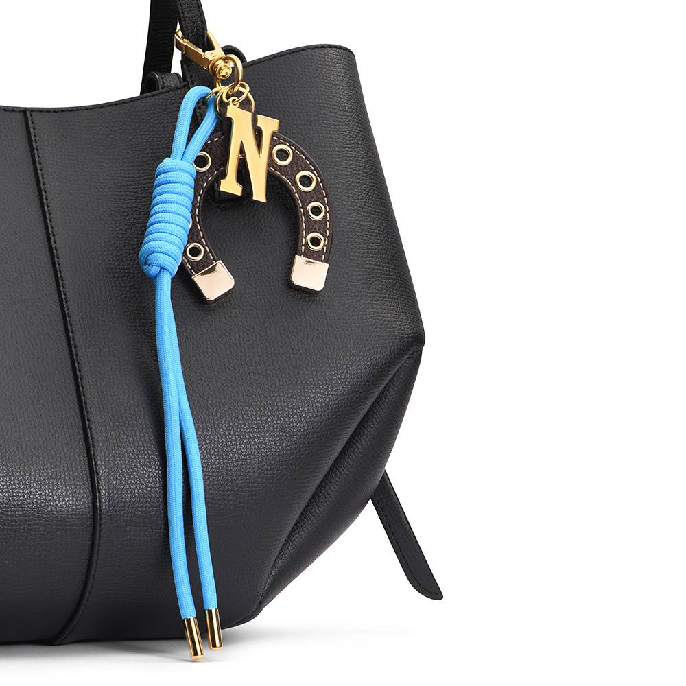 Fortune Found Horseshoe Initial Bag Charm - Theo Grace