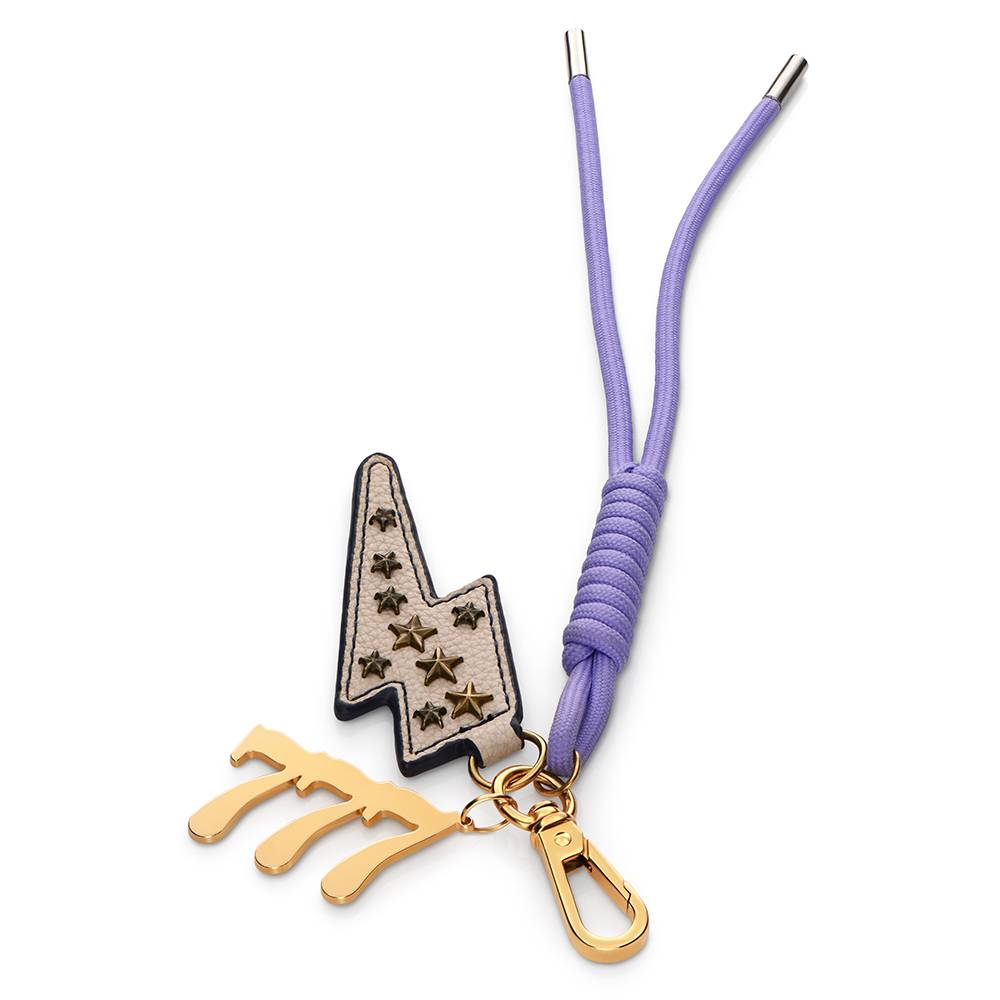 Electric Energy Angel Number Bag Charm-4 Electric Energy Angel Number Bag Charm-4 product photo