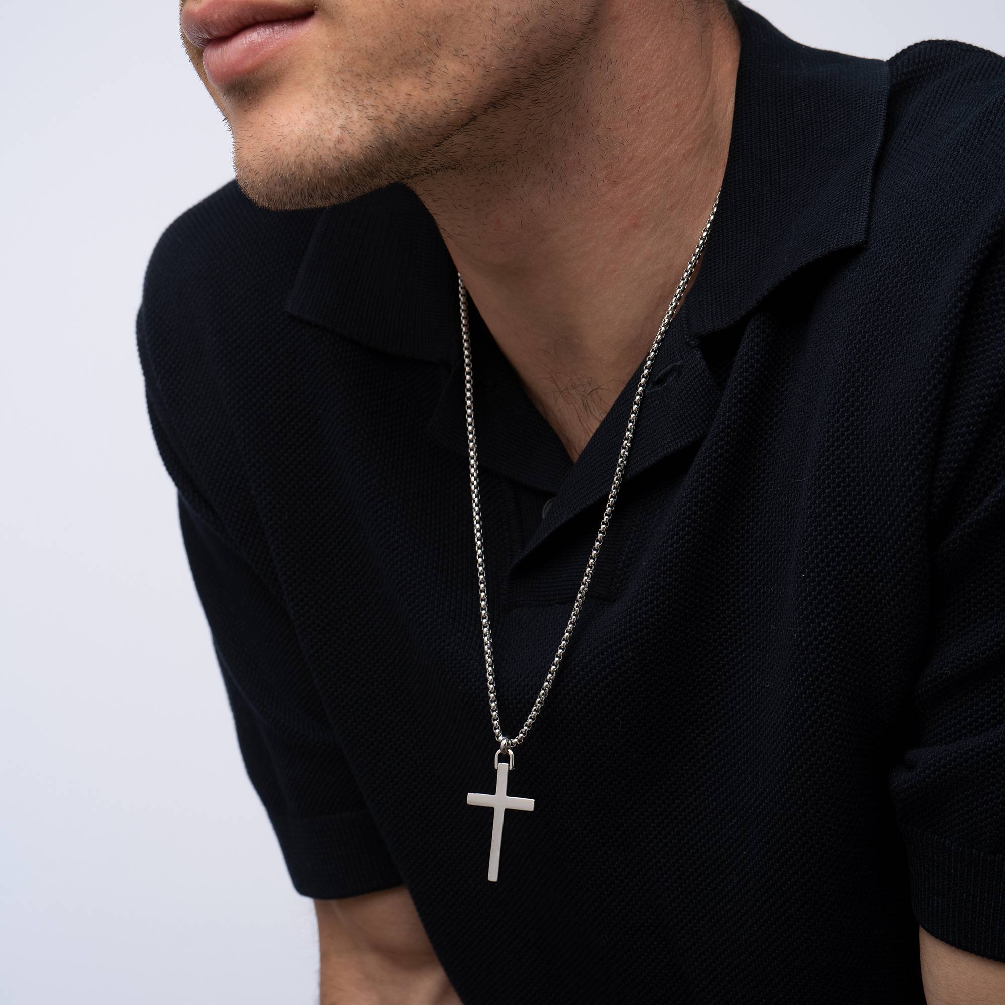 Adam's Rope Cross Necklace for Men-5 Adam's Rope Cross Necklace for Men-5 product photo