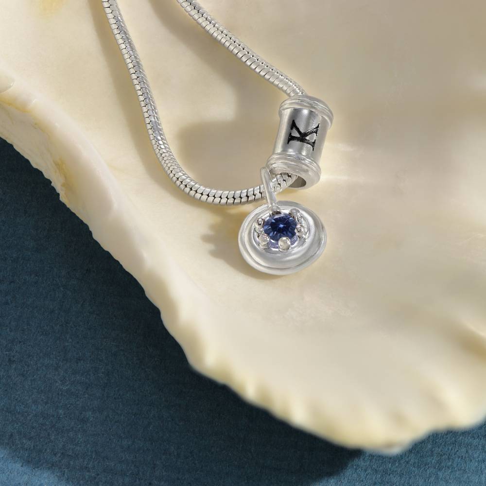 Sandy Shores Initial Anklet in Silver-3 product photo