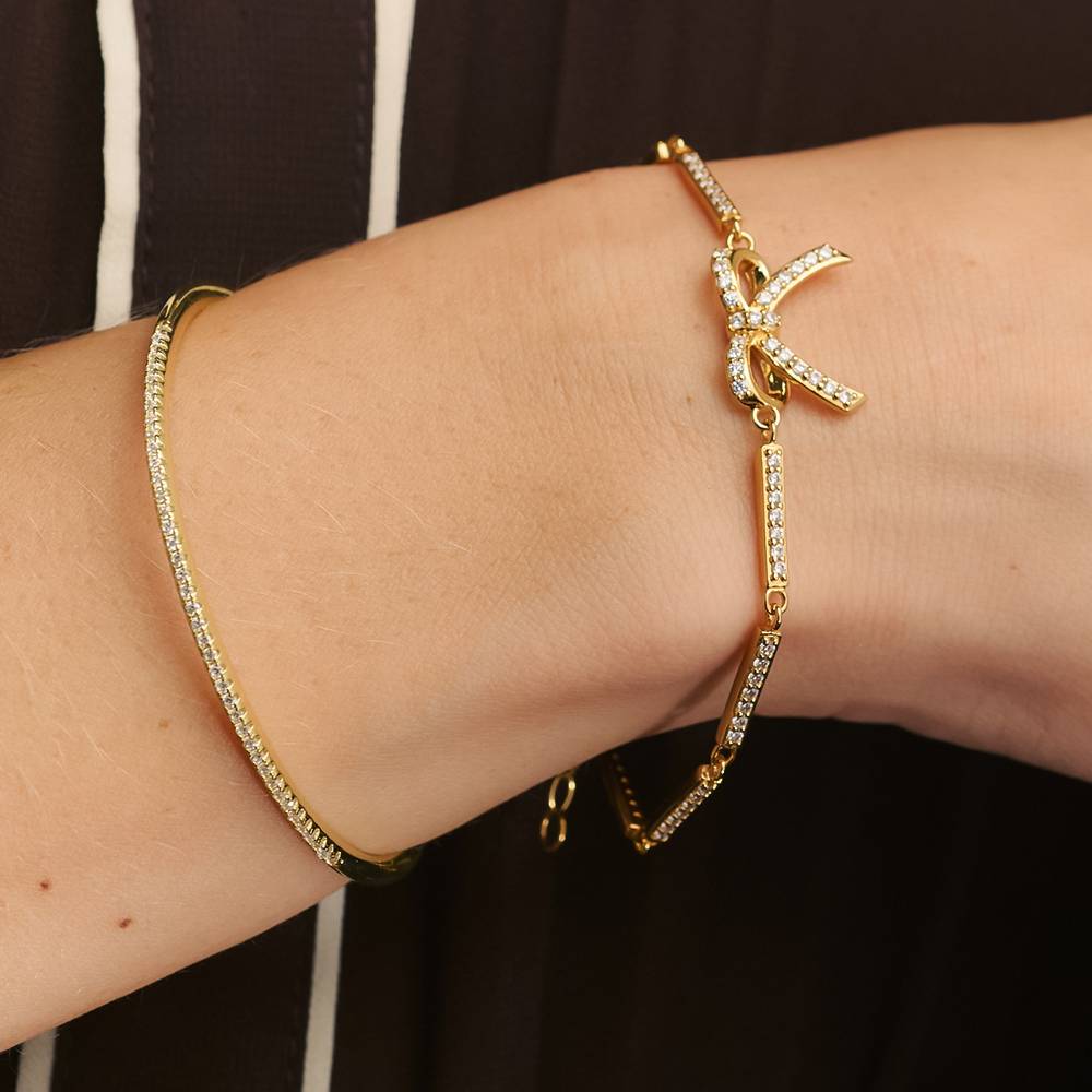 Shine Bright Bow Bracelet in Vermeil-3 Shine Bright Bow Bracelet in Vermeil-3 product photo
