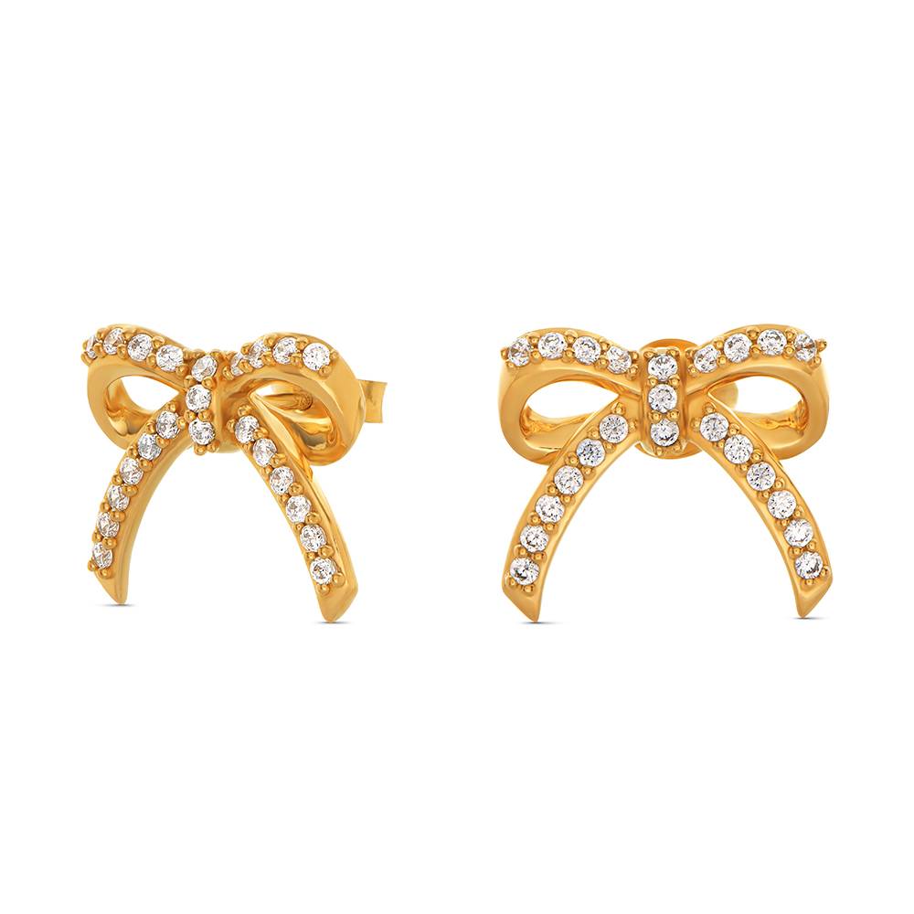 Shine Bright Bow Earrings in Vermeil-2 Shine Bright Bow Earrings in Vermeil-2 product photo