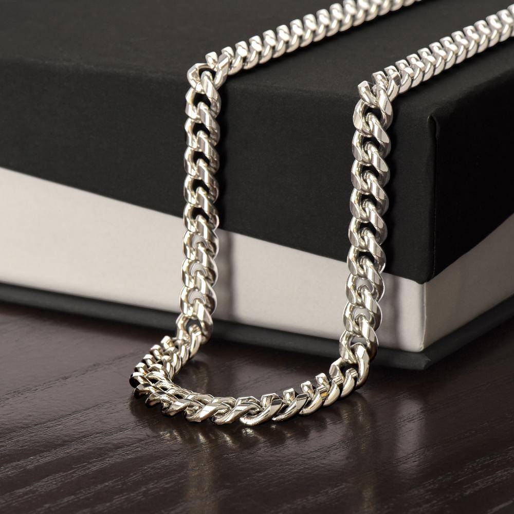 Cuban Link Chain in Stainless Steel-1 product photo