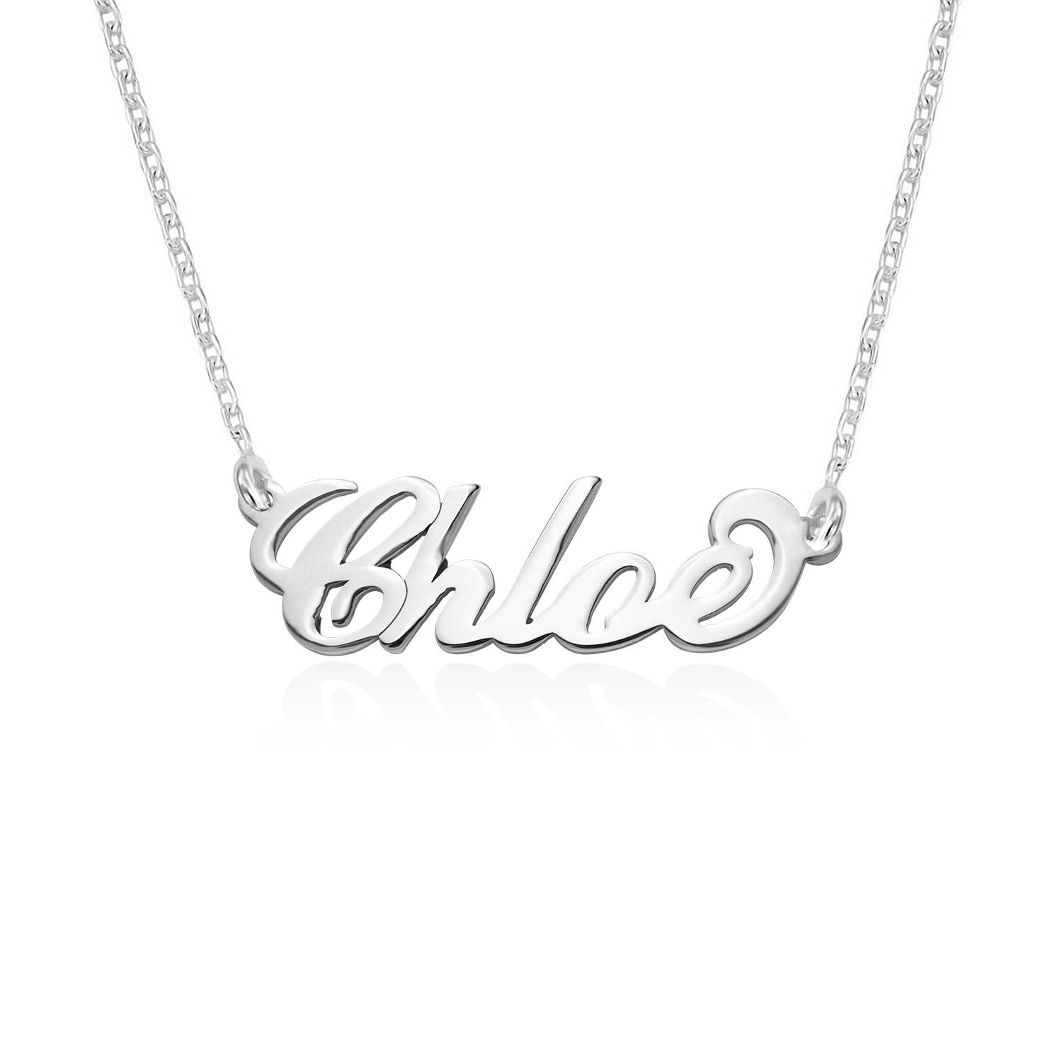 Small Carrie Name Necklace in Premium Silver - Version-3 product photo