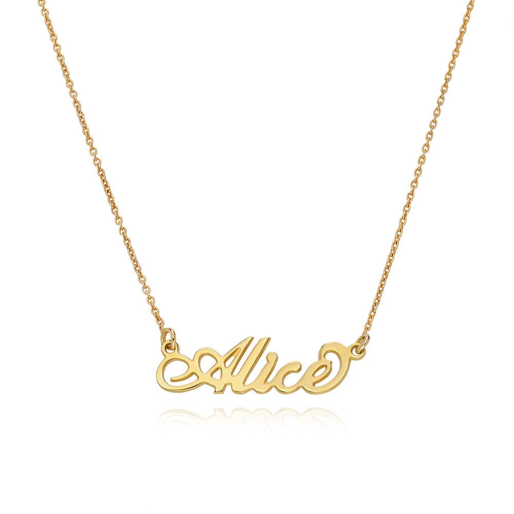 Small Carrie Name Necklace in Gold Plating-1 product photo