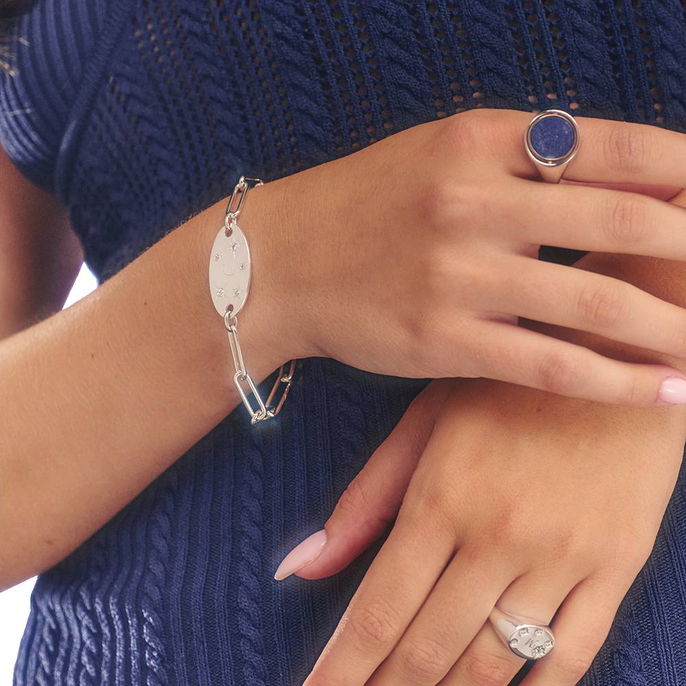 Star of Mine Initial Bracelet in Silver-4 Star of Mine Initial Bracelet in Silver-4 product photo