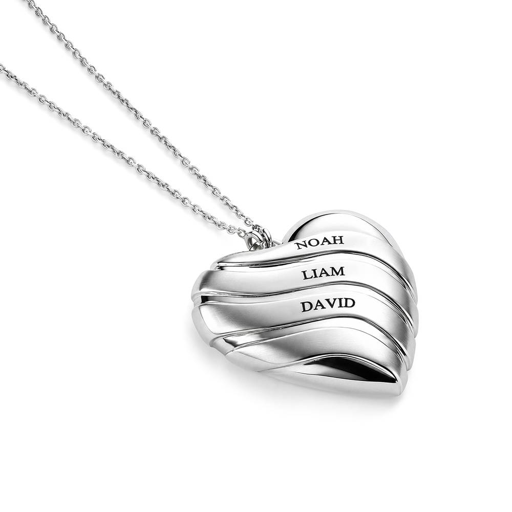 The Sweet Love Heart Necklace in Silver-5 product photo
