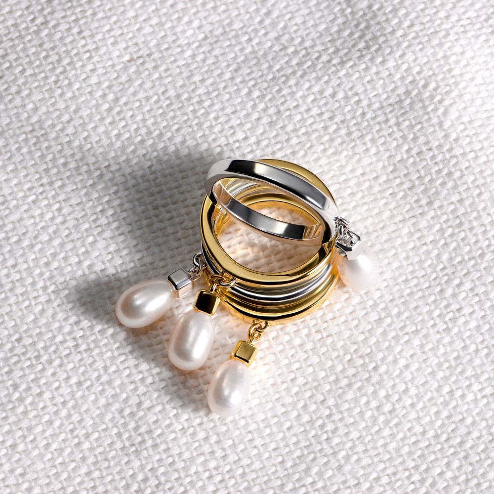 The Finishing Touch Pearl Ring in Silver-3 The Finishing Touch Pearl Ring in Silver-3 product photo