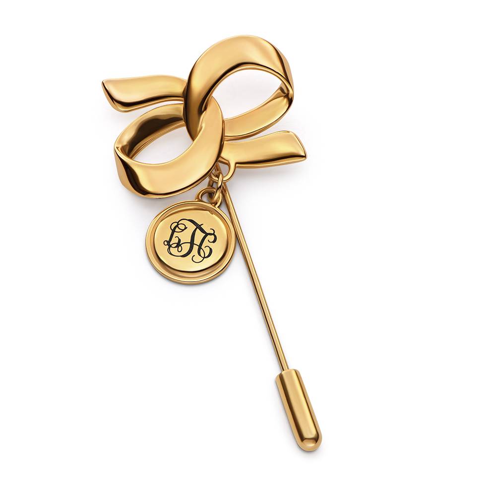 The Heritage Monogram Pin in Gold Plating-1 The Heritage Monogram Pin in Gold Plating-1 product photo